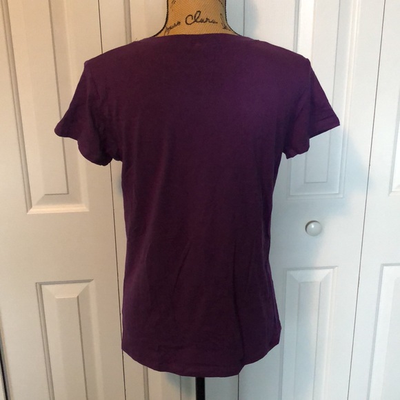 NWOT Reserved Purple “Wifey” Short Sleeve Shirt - Picture 3 of 4